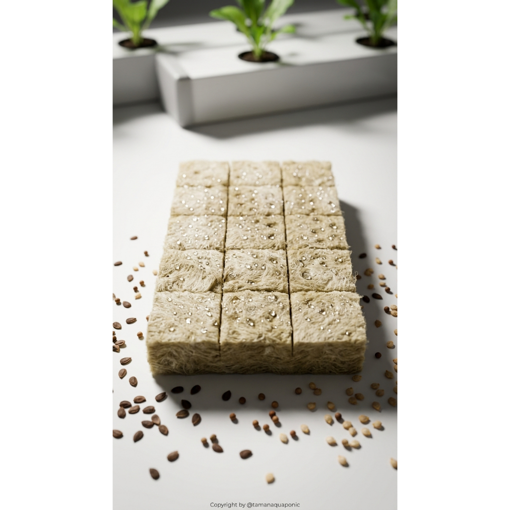 Rockwool Media Tanam Hidroponik Siap Pakai