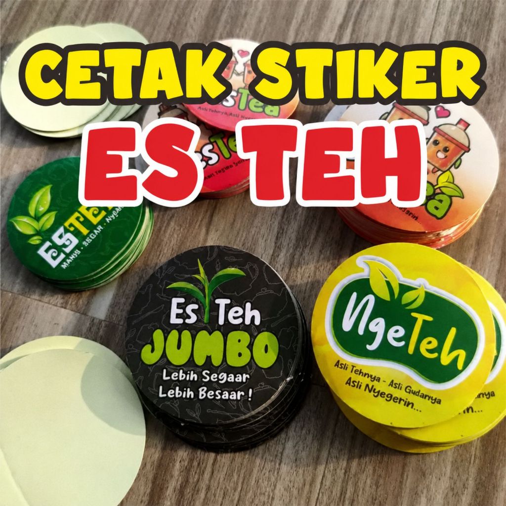 Jual STIKER ES TEH MANIS ES TEH JUMBO | Shopee Indonesia