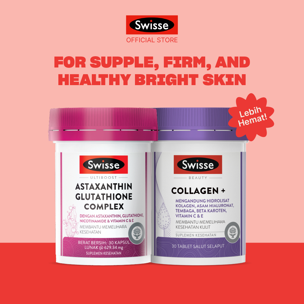 harga glutathione kapsul Jual Bundling Swisse Ultiboost Astaxanthin Complex 30s + Swisse Beauty Collagen Plus 30s Human Glutathione Reductase ELISA