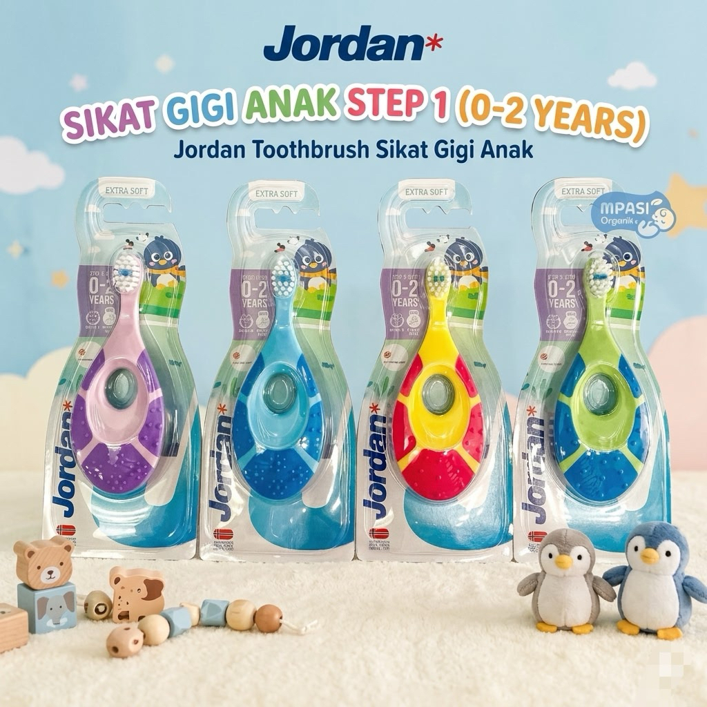 Jual Jordan Oral Care Kids Step 1 Extra Soft - 0-2 Years / Sikat Gigi ...