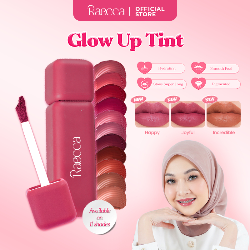 Raecca Glow Up Tint - Rekomendasi Liptint Waterproof Untuk Sekolah dan Daily Use #1stLipSpecialist