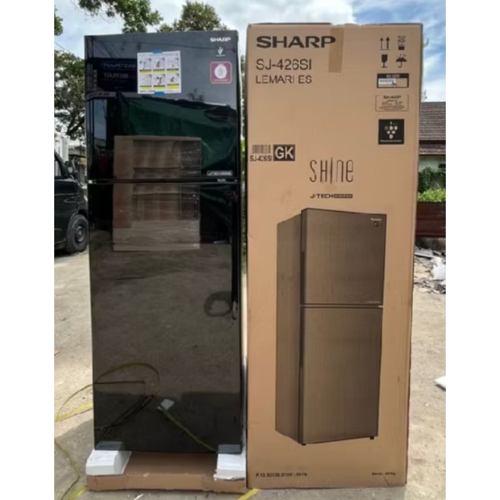 Jual kulkas sharp 326si gk 256 237 liter new jtech inverter new ...