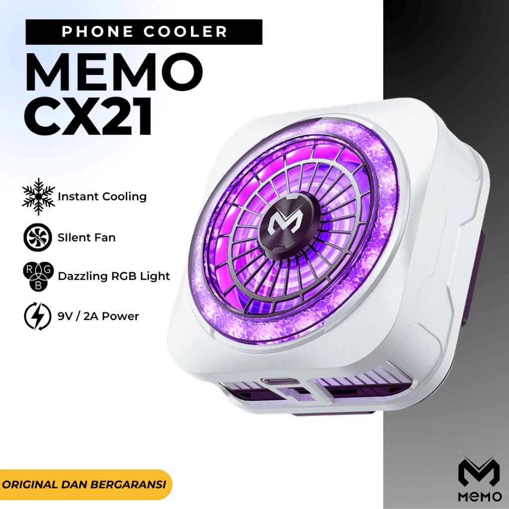MEMO Cooler HP CX21 Pendingin Hp Peltier Magnet & Clip RGB - foto 1