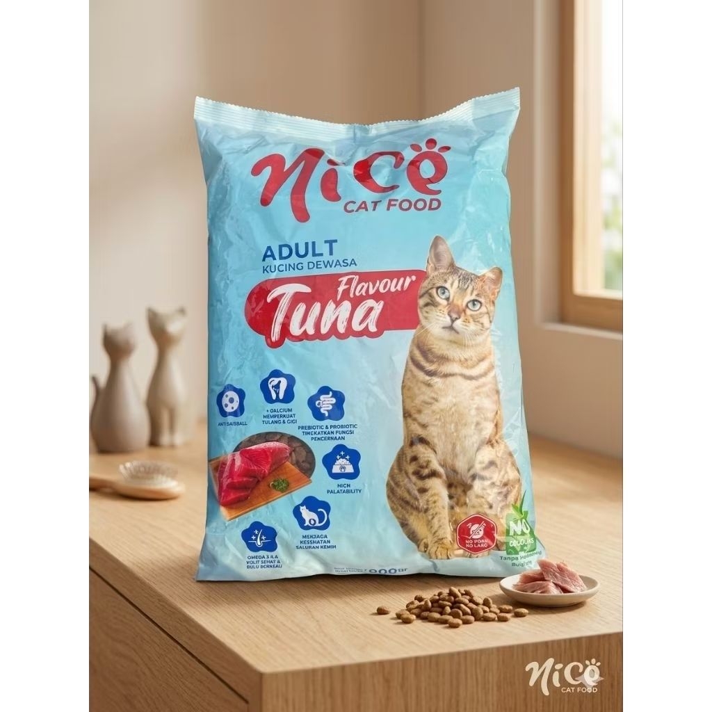 Nice Cat Food Tuna Makanan Kuncing - 800 Gram