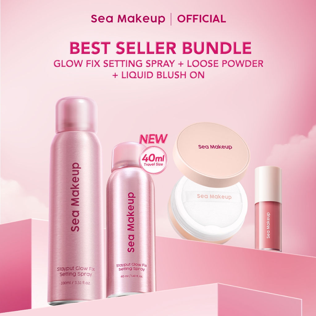 Jual [BUNDLE BEST SELLING] Sea Makeup Exclusive Set Bundle 3in1 Setting ...