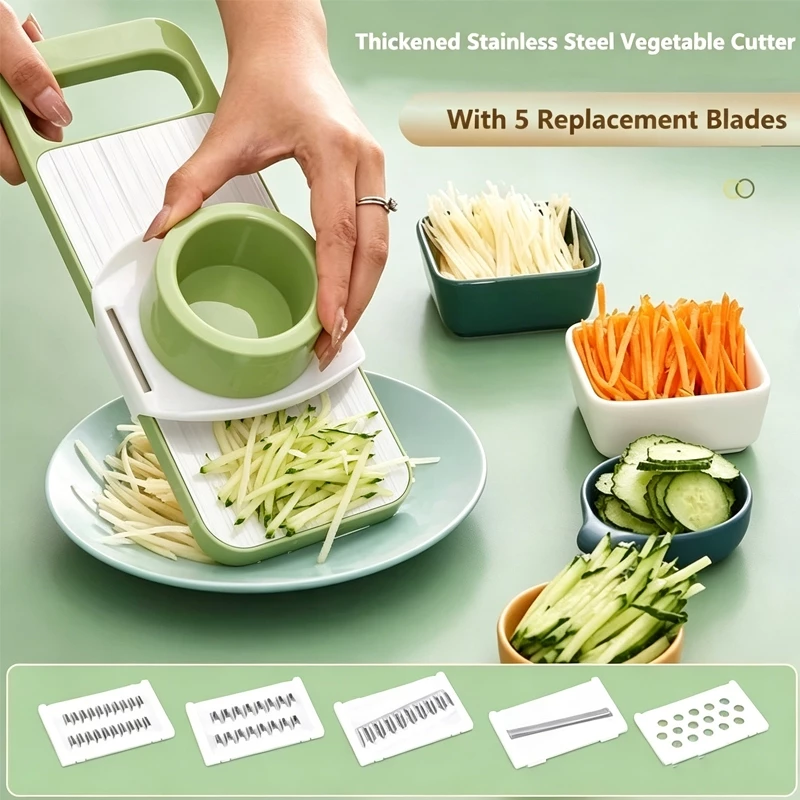 Parutan Sayur Buah 5in1 Stainless Multifungsi