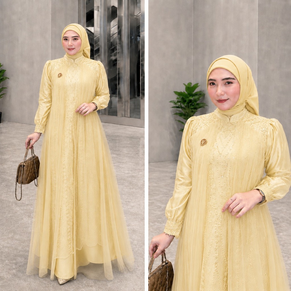 Jual Gaun Pesta Gamis Brokat Tile Terlengkap & Harga Terbaru Juli 2026 ...