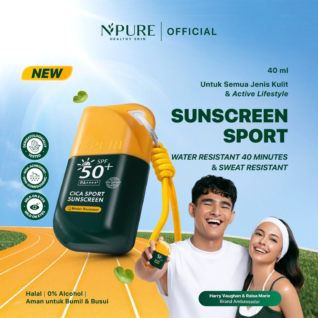 Jual [SPECIAL LAUNCH] NPURE Sunscreen Sport SPF 50+ PA++++ Sunscreen ...