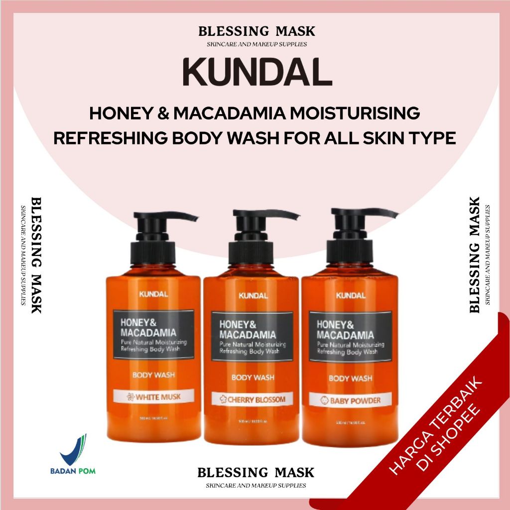 [BPOM] KUNDAL Pure Body Wash - All Variant (Made in Korea)