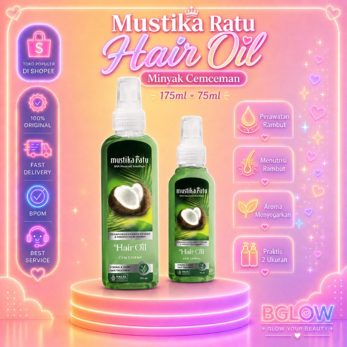 Jual Mustika Ratu Hair Oil Minyak Cemceman 75ml 175ml Cem Ceman ...