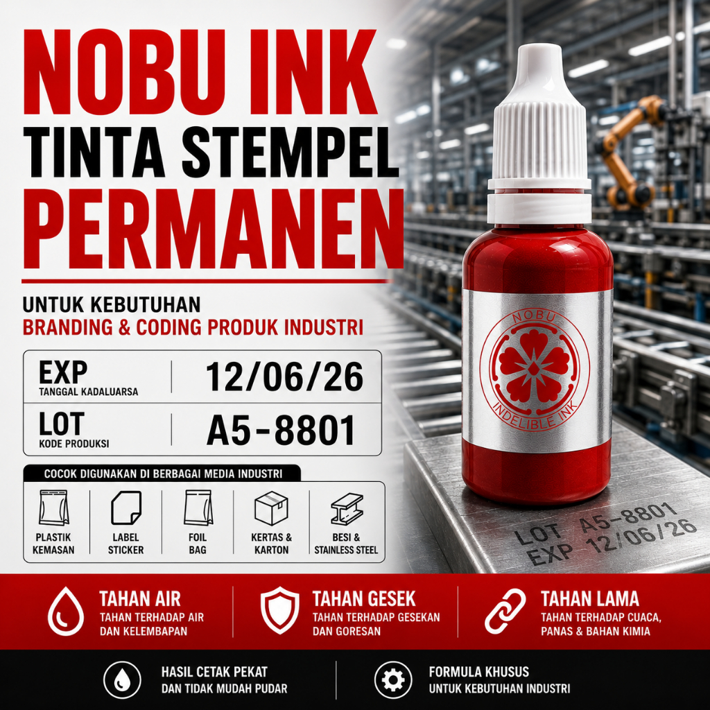 Jual Nobu Ink - Tinta Stempel Industri Permanen untuk Kode Produksi ...