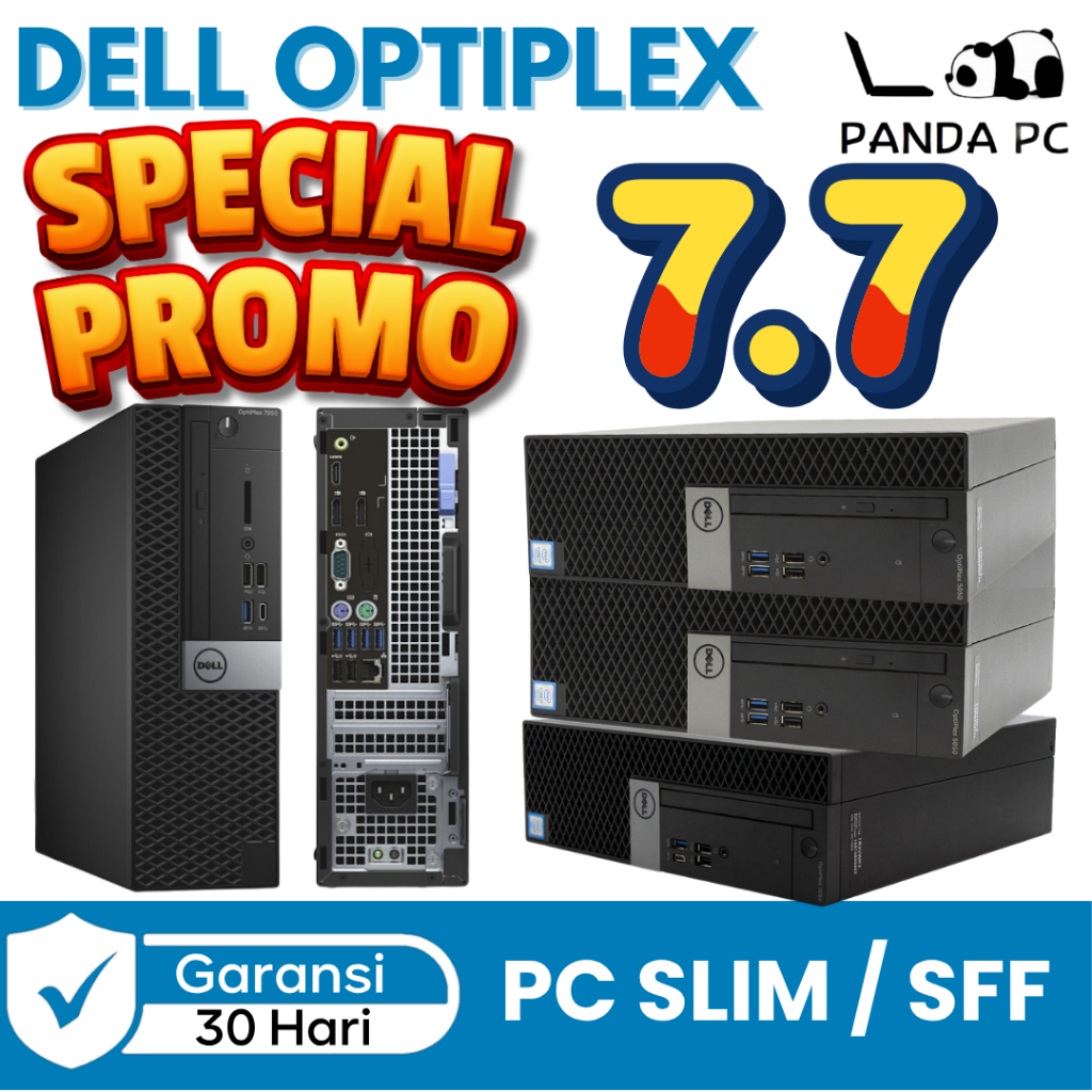 Dell Optiplex SFF 7050 / 5050 / 3050 / 7040 / 5040 / 3040 / 9020 / 7020 / 3020 SLIM Intel Core i3 / i5 / i7 PC Komputer
