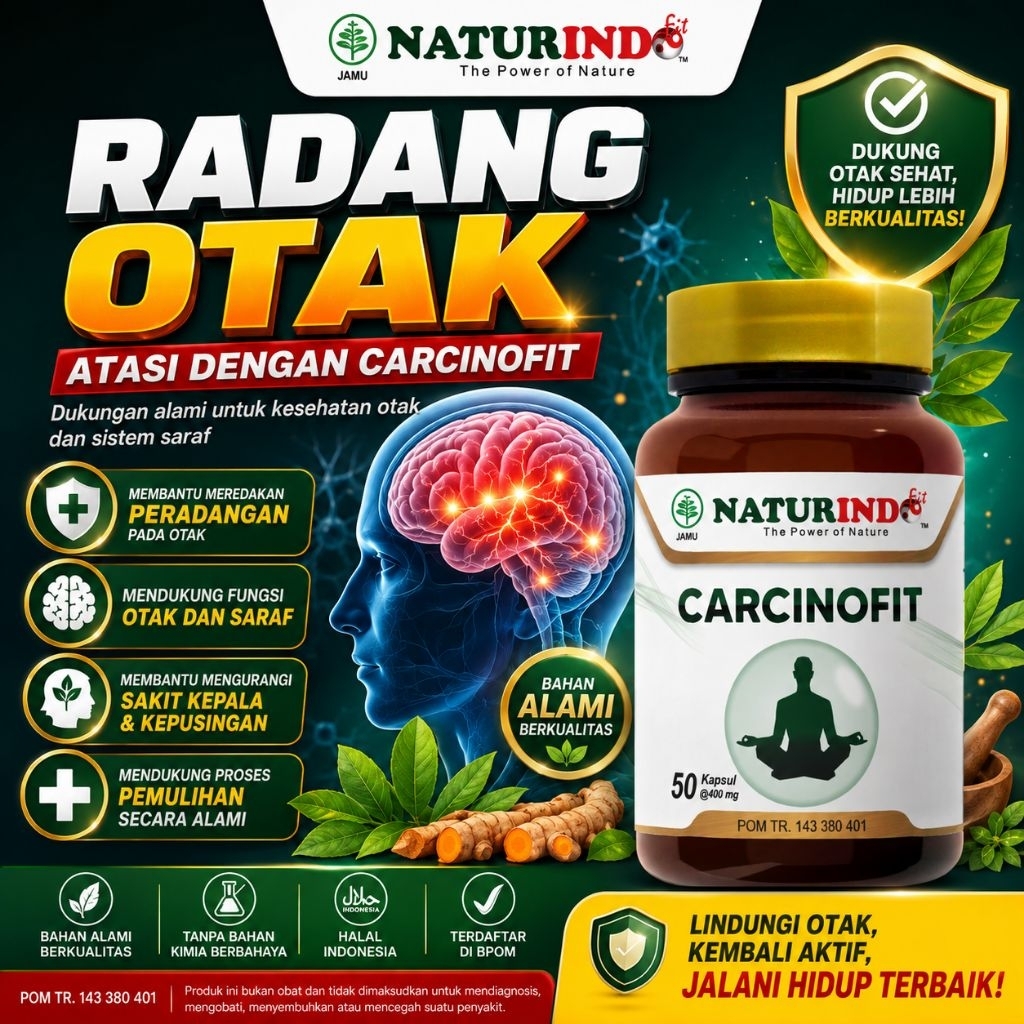 Obat Meningitis Radang Otak Kanker Otak Radang Selaput Otak CARCINOFIT NATURINDO