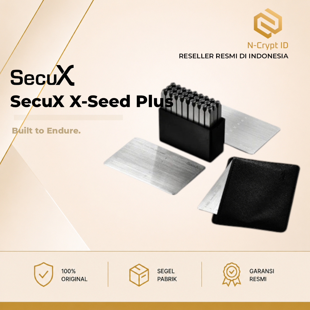 Jual Secux X-Seed Plus X Seed Phrase Backup Original Reseller Resmi ...