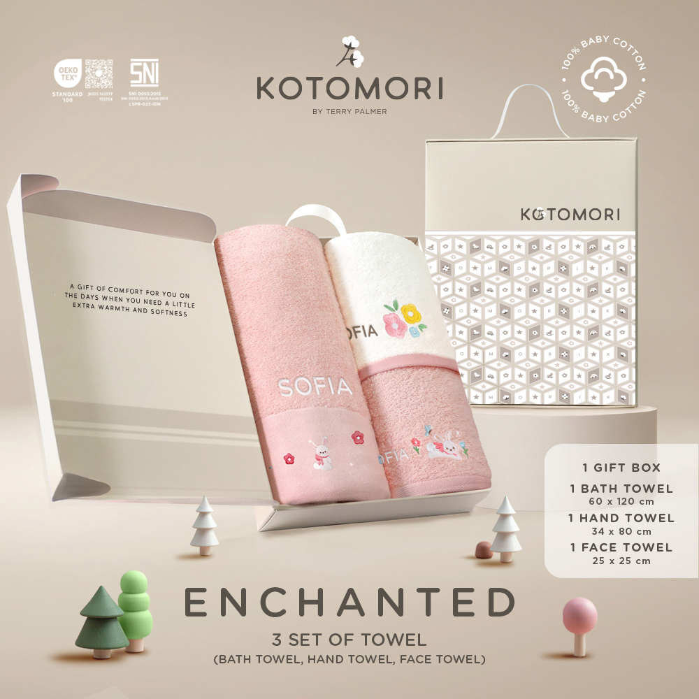Jual KOTOMORI Enchanted - Gift Set of 3 Handuk Mandi Anak / Bundling ...