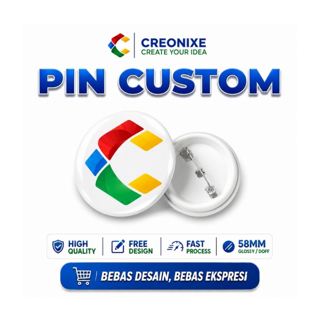 Jual PIN CUSTOM 58MM - GLOSSY/DOFF | Shopee Indonesia