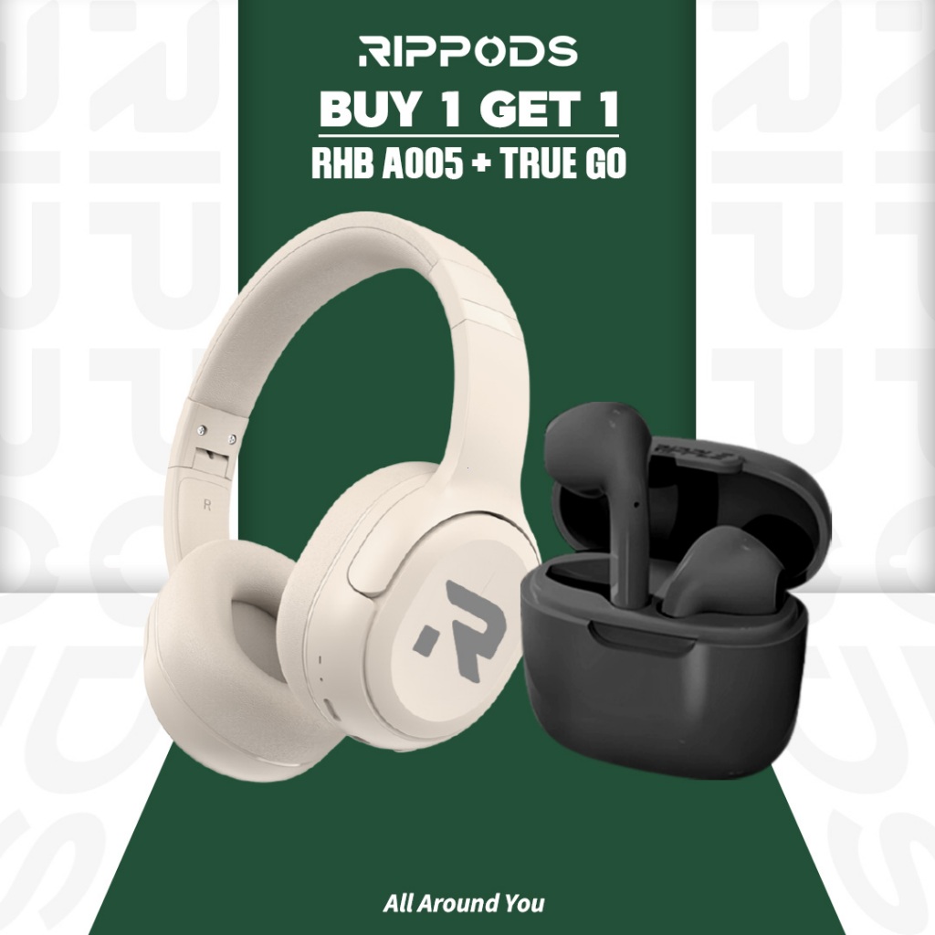 Jual RIPPLE BIG Promo Bundle Wireless Headphone Bluetooth Full Bass ...