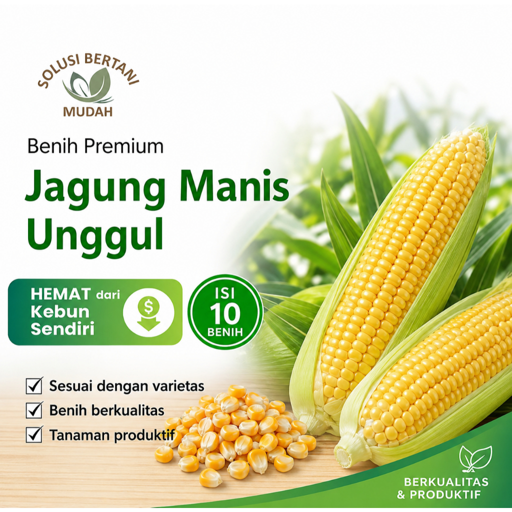 Bibit Benih Sayuran Jagung Manis Unggul