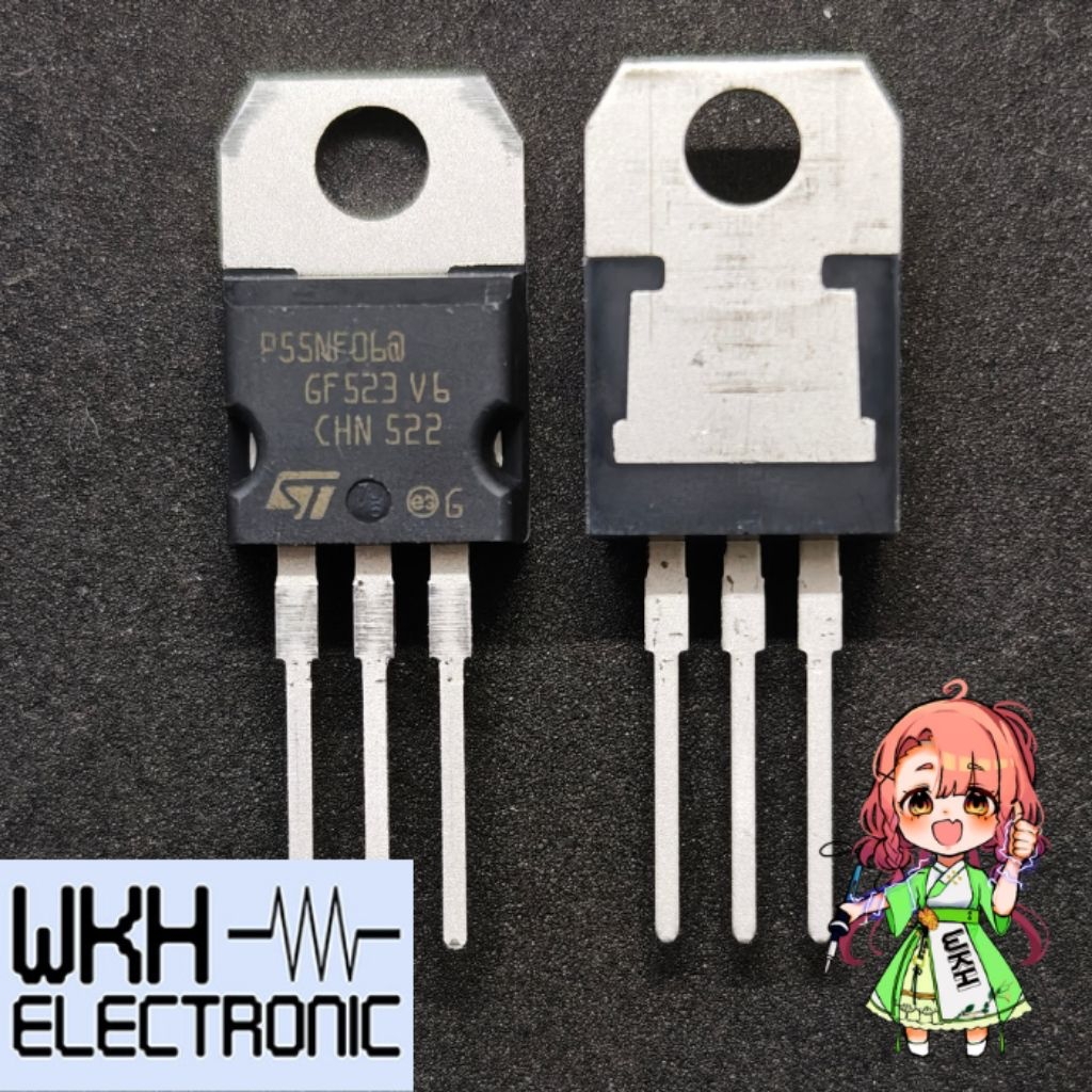 Jual ORIGINAL P55NF06A STP55NF06 P55NF06 55N06 50A 60V N-Ch MOSFET TO ...