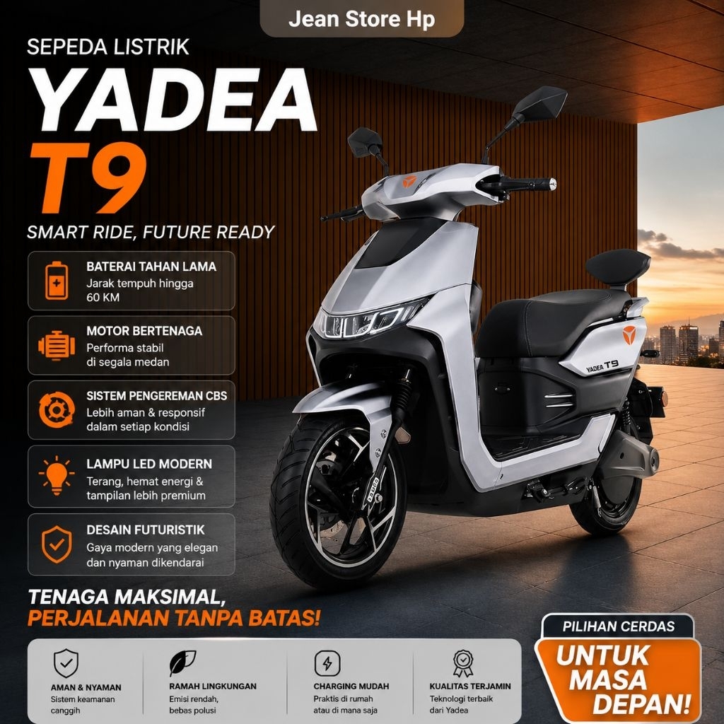 MOTOR LISTRIK YADEA T9 ELECTRIC EV 2000 W