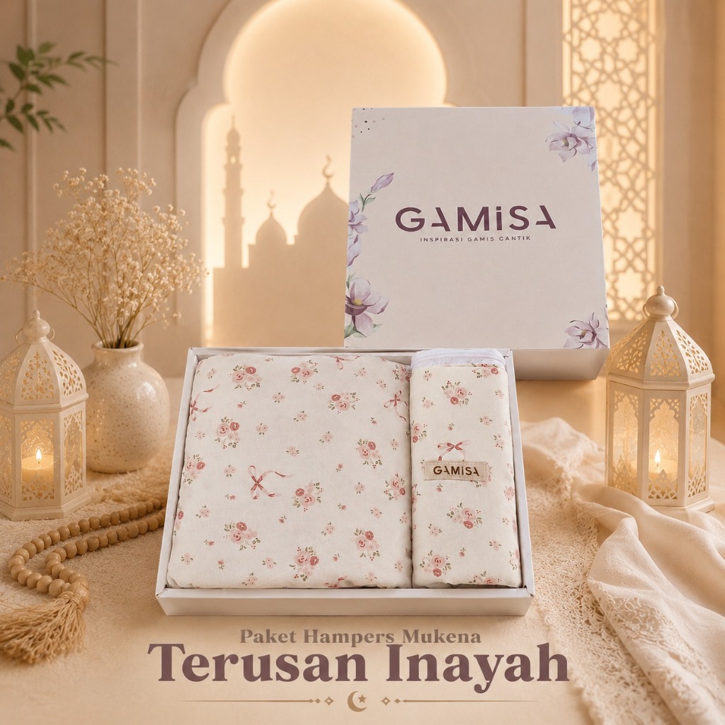 Hampers Mukenah Terusan Inayah Series - Bahan Rayon Viscose Premium Mukena Dewasa Bisa COD