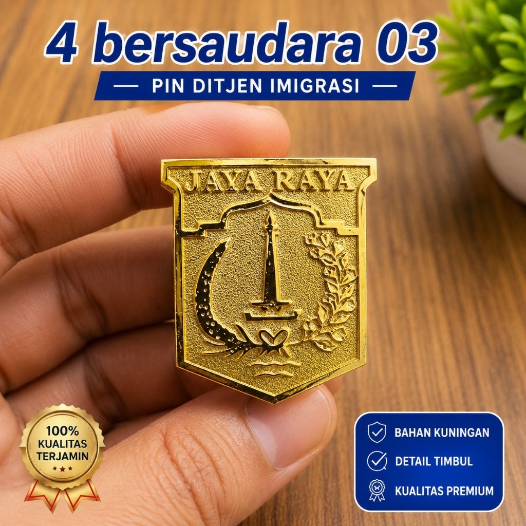 Jual pin mut DKI JAKARTA pin jaya raya ready stok bahan premium ...