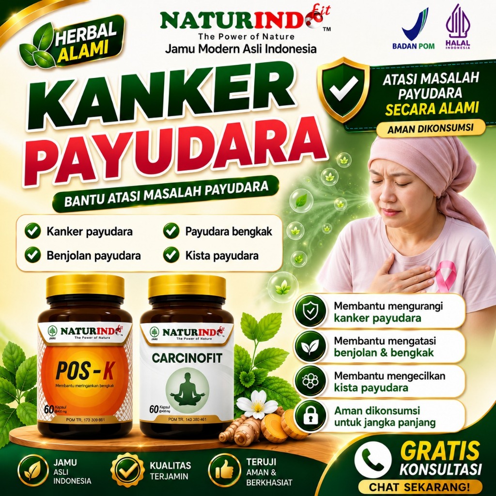 Obat Kanker Payudara Ampuh Benjolan Payudara Kista Payudara Herbal Carcinofit