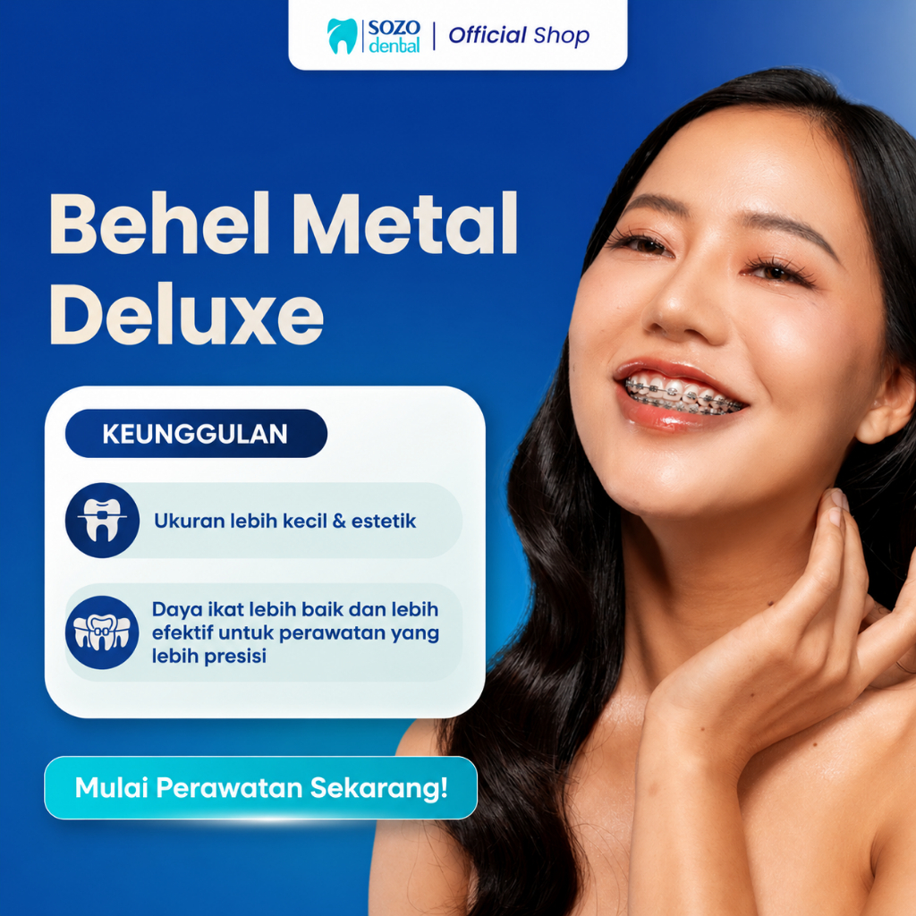 Jual Sozo Dental - Behel Metal DELUXE Rahang Atas Bawah + Basic Scaling ...