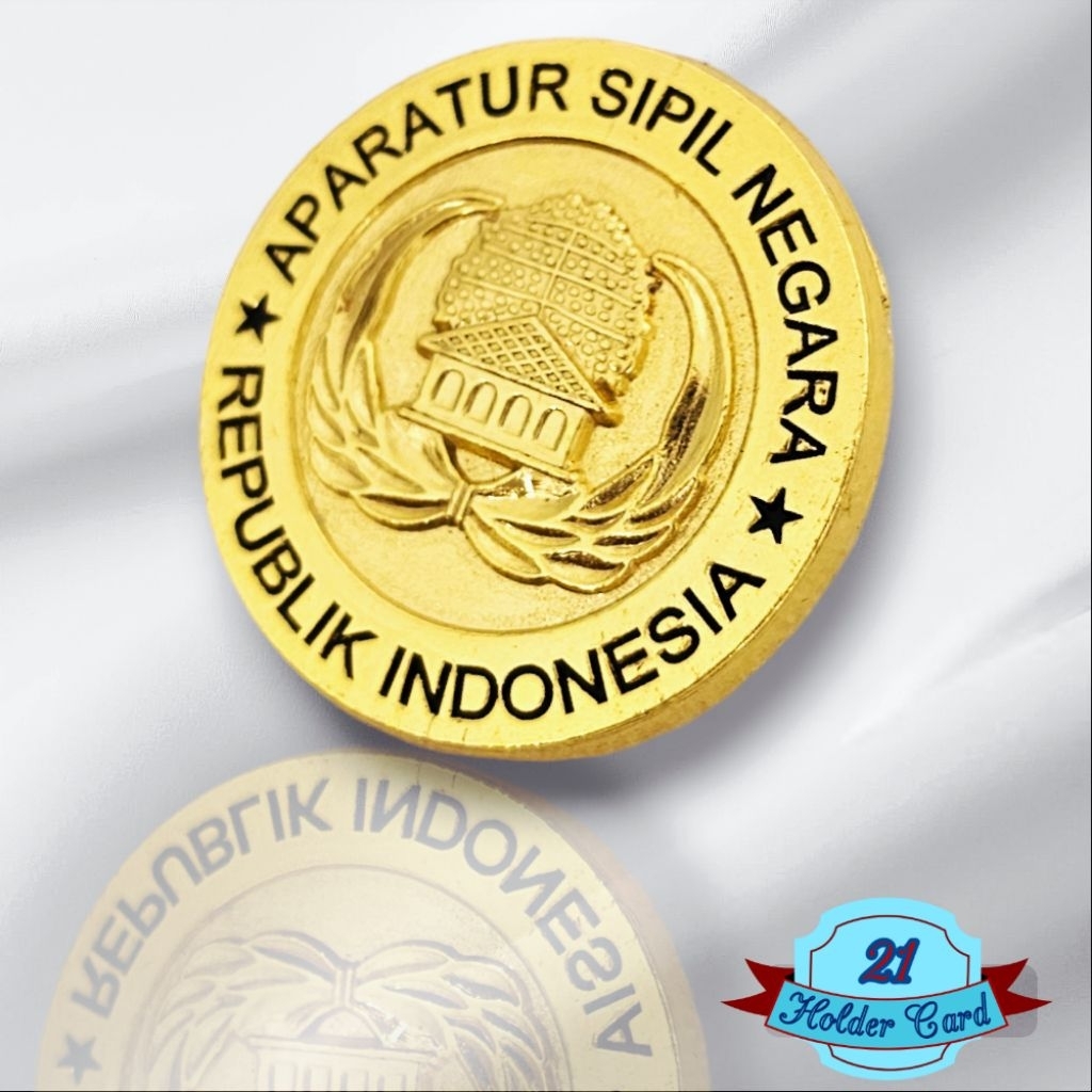 Jual Pin Korpri ASN Bulat Premium Bahan Cor Tebal | Shopee Indonesia