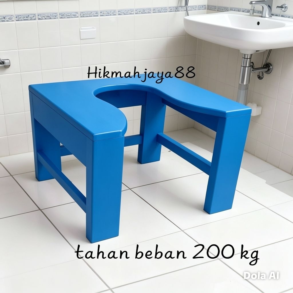 Kursi WC/ kursi kloset duduk/model U tinggi 45*45*T 50 cm