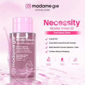 NEW LAUNCH Madame Gie Necessity Micellar Water 02 300ML Makeup Remover Cleanse Calm Low PH 5