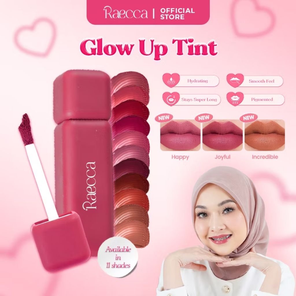 Jual RAECCA GLOW UP TINT - Lip Tint Raeca Pigmented Tahan Lama - BPOM ...