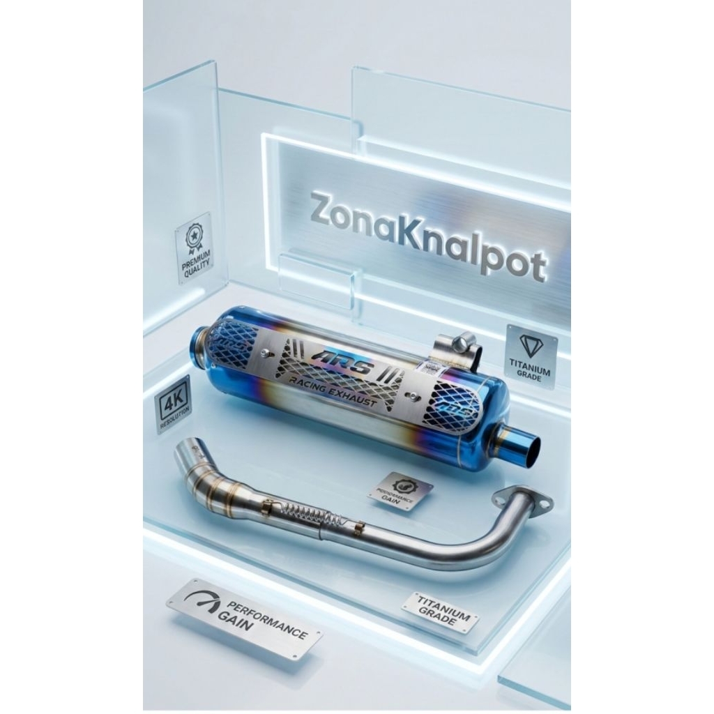 Jual Knalpot Standar racing luster blumoon untuk beat vario scoopy nmax ...