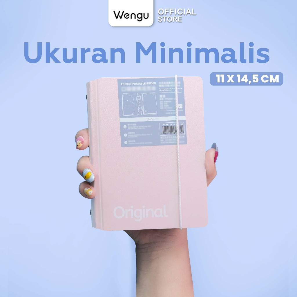 Jual [BARU] Wengu Binder Strap A6 Portable Ring Besi (40 Lembar) + Free ...