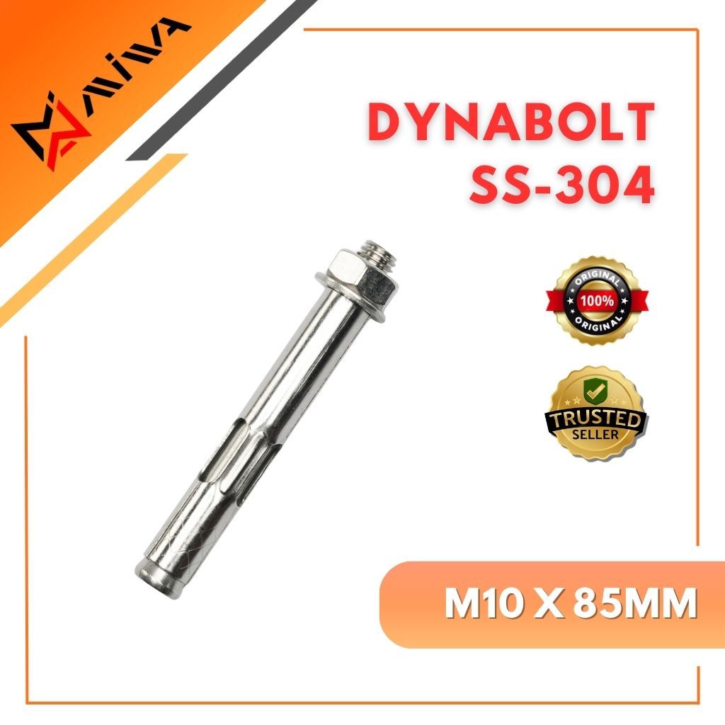 Jual Dynabolt Stainless 304 / Baut beton / M10x85 / M10x100 | Shopee ...