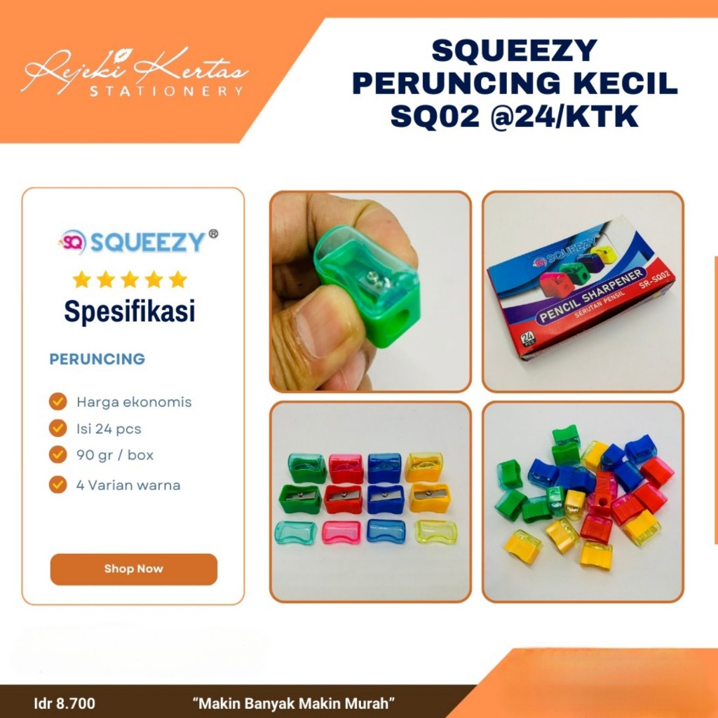 Jual Squeezy Peruncing Kecil SQ02 (1 Kotak Isi 24) | Shopee Indonesia