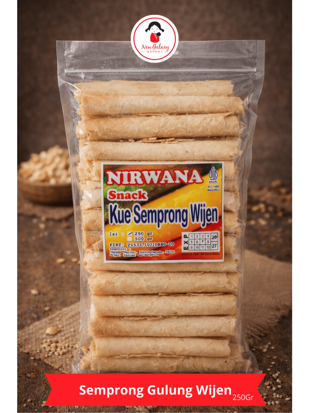 Jual Semprong Rasa Wijen Premium 250gr | Premium dan Renyah | Nirwana ...