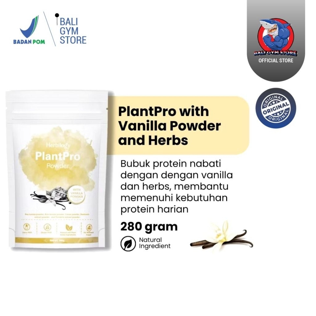 Jual Herbilogy PlantPro Powder 280g (PlantProtein) | Shopee Indonesia