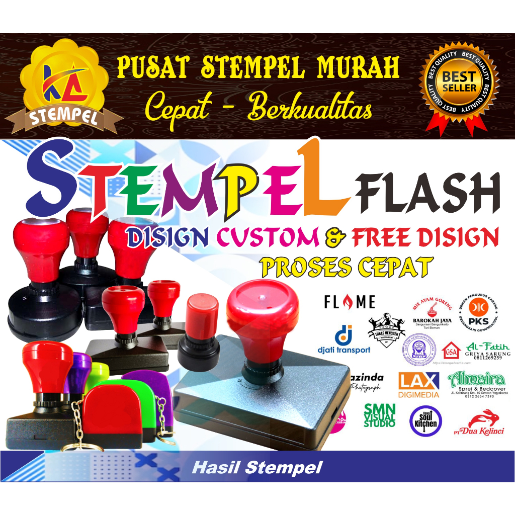 Jual Stempel Flash | Stempel Otomatis | Stempel Custom | Stempel Warna ...