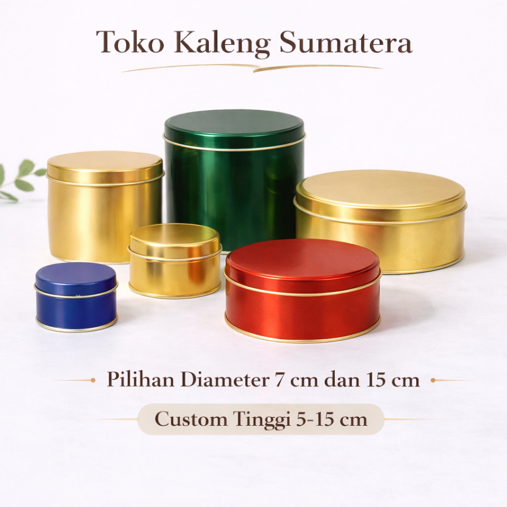 Jual Toples Kaleng Lebaran Custom Diameter 15 cm | Kaleng Kue / Snack ...