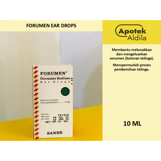 FORUMEN EAR DROP 10 ML, MEMBANTU MENGELUARKAN KOTORAN TELINGA