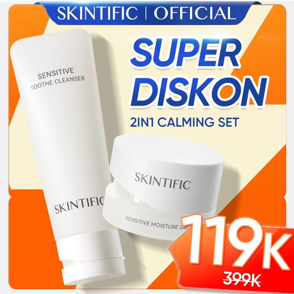 [Diskon] Skintific 2PCS Set Sensitive Skin Calming Brightening