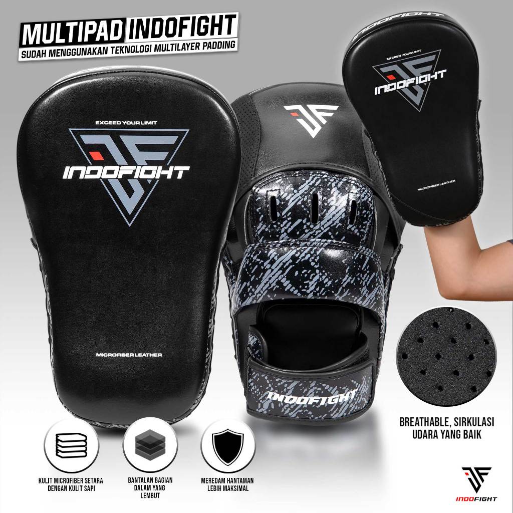 Jual Multipad Muay Thai Indofight Punching Pad Bantalan Tinju Focus Pad ...