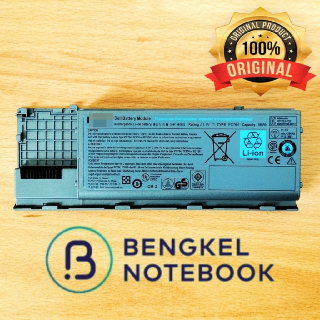 Jual Baterai D3LL Latitude D620 D630 PC764 D3LL Latitude D630C D630N ...