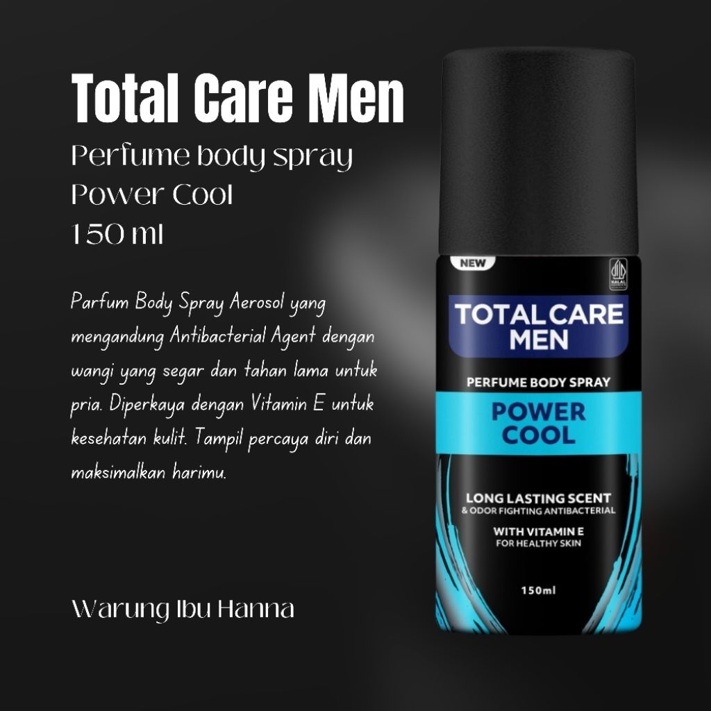 Jual Total Care Men Perfume Body Spray Power Cool 150ml | Shopee Indonesia