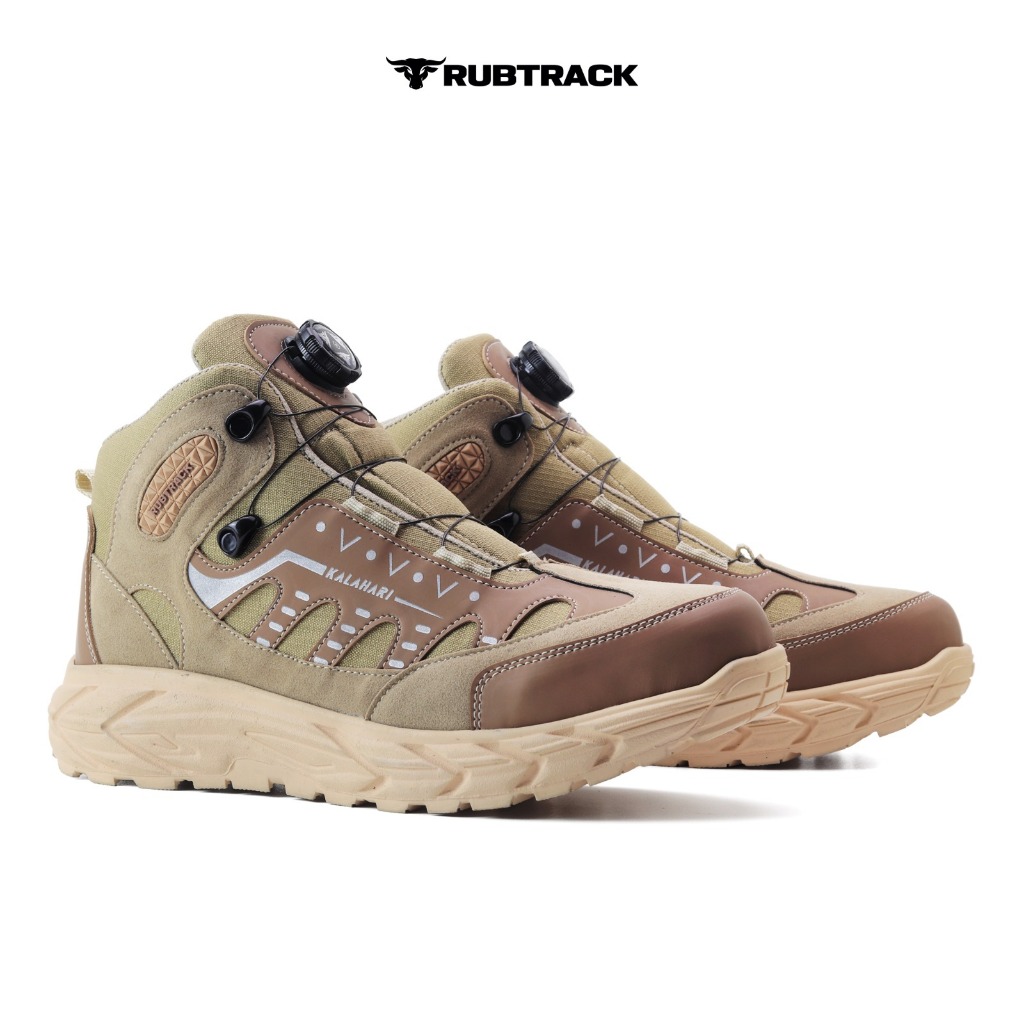 Rubtrack Kalahari Sepatu Gunung Tactical Hiking Unisex Pria Wanita Hiking Tracking Ringan Tali Putar