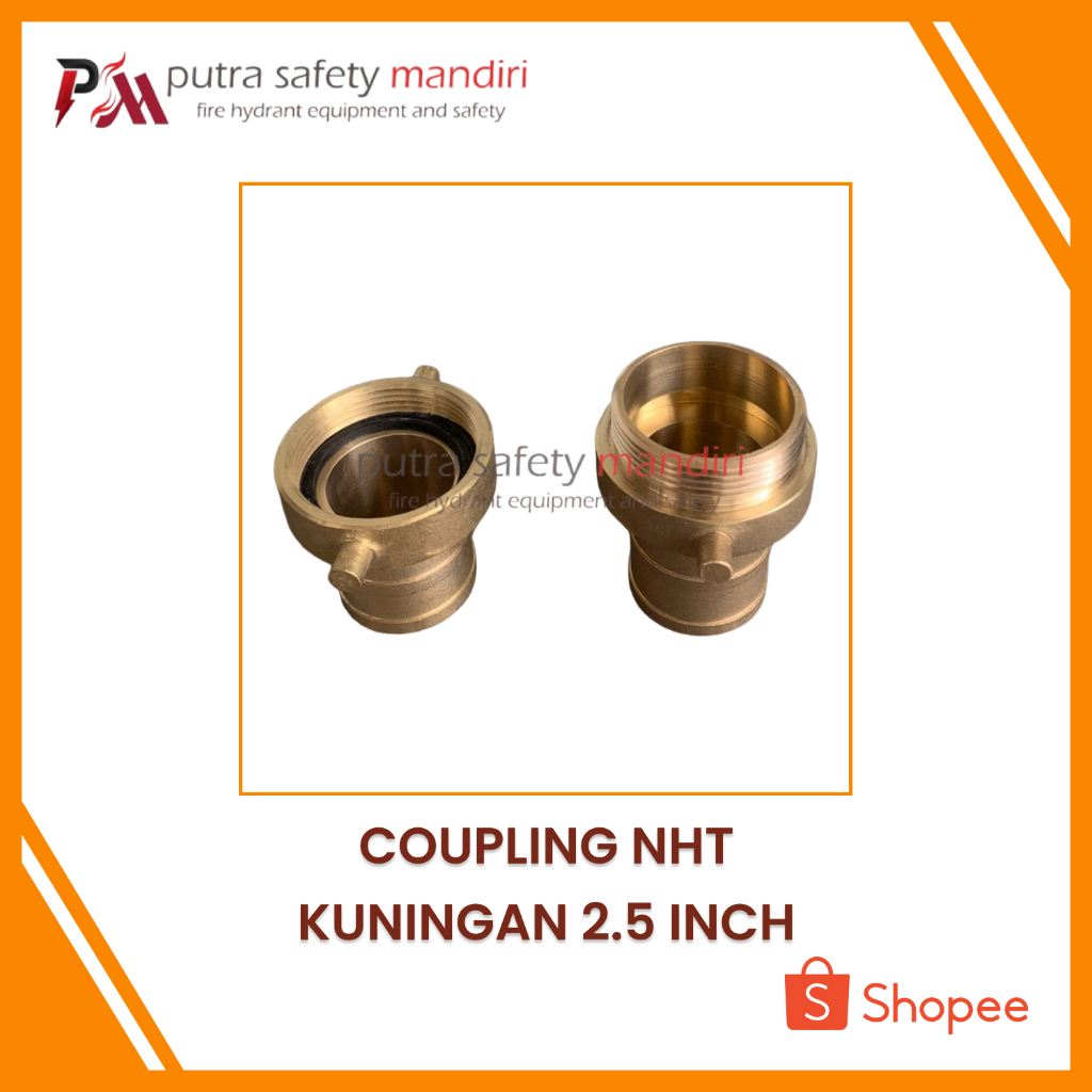 Jual JUAL COUPLING SELANG HYDRANT PEMADAM NHT 2.5 INCH DRAT KUNINGAN ...