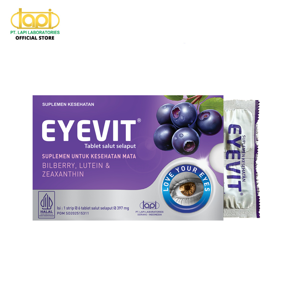 Jual Eyevit Box isi 30 Tablet / Vitamin Mata Minus / Promo vitamin ...