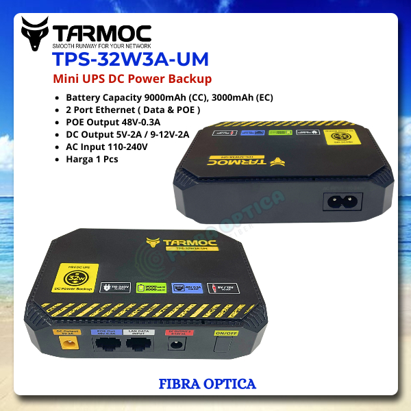 Jual Tarmoc TPS-32W3A-UM | Mini UPS DC Power Supply 5V/2A,12V/2A | POE ...