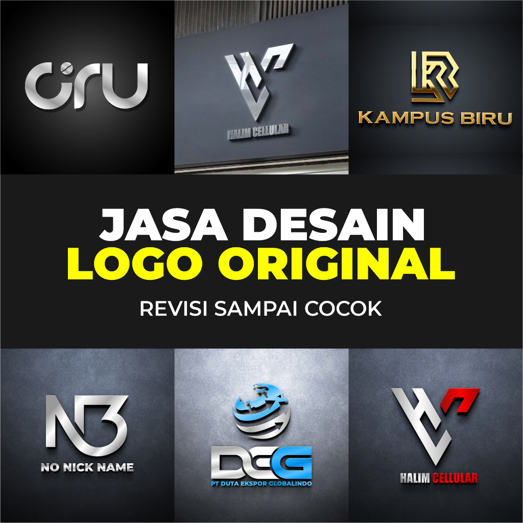Jasa Desain Logo Personal Branding Unlimited Revisi